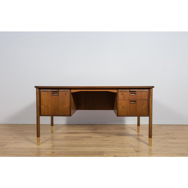 Mid-Century Teak Desk by Sten Blomberg for Seffle Möbelfabrik, Sweden, 1960s For Sale - Image 4 of 18