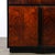 Art Deco Machine Age Waterfall Front Book-Matched Walnut & Black Lacquer Cabinet For Sale In New York - Image 6 of 18