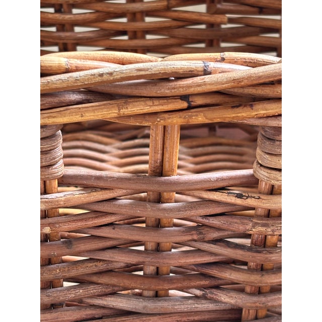 Small Vintage Storage Baskets With Built-in Pull — Set of 3 For Sale In Baltimore - Image 6 of 12