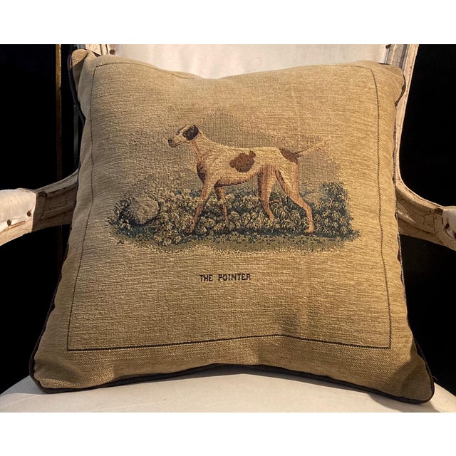 Textile 2000s Square Figural Dog Decor Pillow New Old Stock For Sale - Image 7 of 8