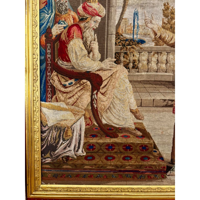 Absolutely stunning! This 19th century French Tapestry was protected under glass for its entire life, until the owner...
