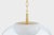 Hudson Valley Lighting Moore 17 in. 1 Light Pendant in Aged Brass Finish For Sale In New York - Image 6 of 11