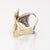 1980s 80s Vintage Diamond Ring Sculptural Bypass Sz 8.5 Cocktail Band Fine Jewelry For Sale - Image 5 of 6