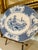 Vintage Transferware Platter, Blue and White For Sale - Image 4 of 6