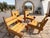 Wood Vintage Brutalist Wooden Armchairs, 1960s, Set of 4 For Sale - Image 7 of 8