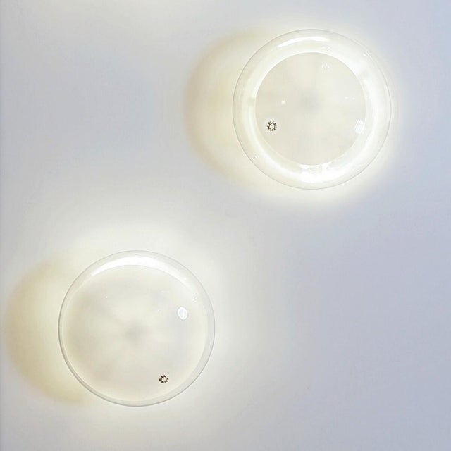 Mid-Century Modern Gill Wall Lights Mounted on Panels by Roberto Pamio for Leucos, 1970s For Sale - Image 3 of 18