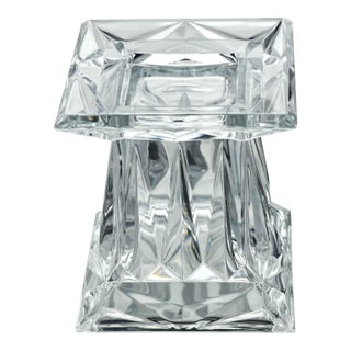 Late 20th Century Crystal Dual-Purpose Pillar Candle Holder & Vase Waterford - One Piece For Sale