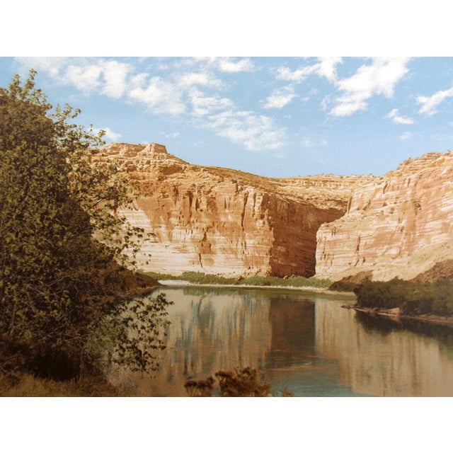 Paula Crane "Echo" River Canyon Southwest Hand Signed & Numbered Art Serigraph For Sale