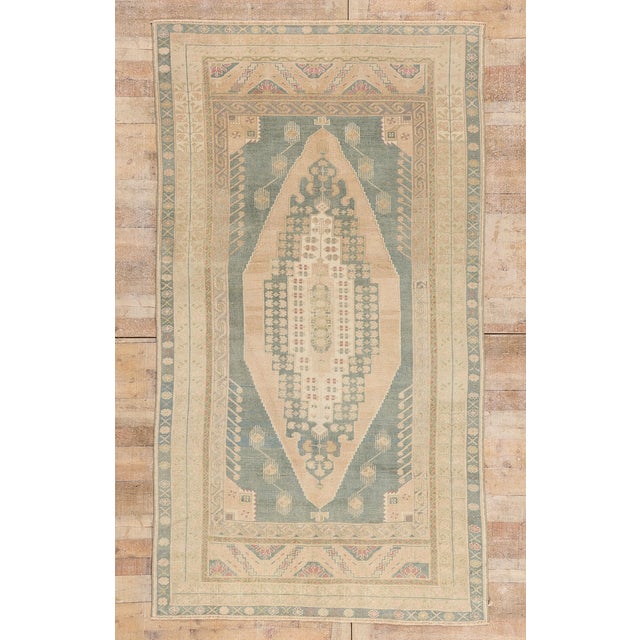 Vintage Turkish Oushak Rug, 05'02 X 09'04 For Sale - Image 10 of 10