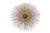 Fabulous mid-century Brutalist mixed metal wall sculpture by William and Bruce Friedle, featuring a dramatic circular...
