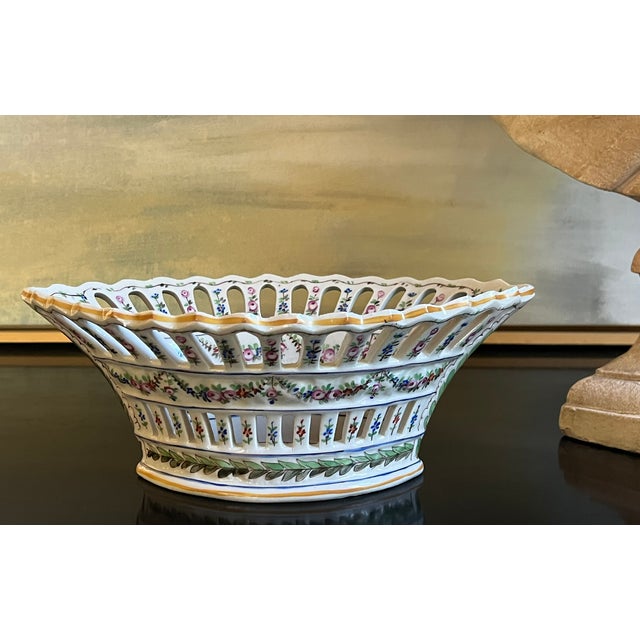 French Reticulated Bowl by Sevres, C. 1900 For Sale - Image 12 of 16
