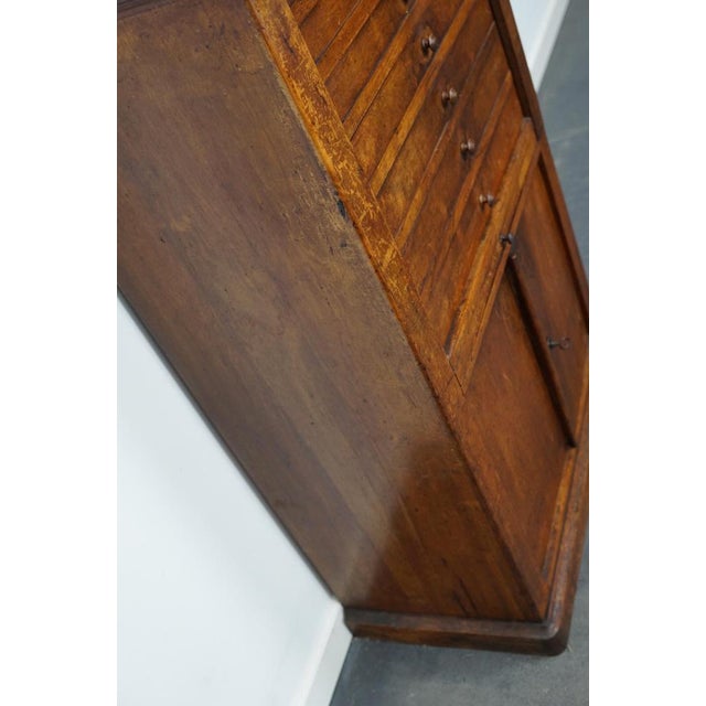 Antique French Walnut Clock Cabinet, 1920s For Sale - Image 12 of 18