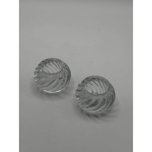 Pair of Baccarat Crystal Napkin Rings For Sale - Image 11 of 12