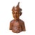 1930s Carved Balinese Indonesian Bali Woman Lady Bust Wood Carving Sculpture For Sale
