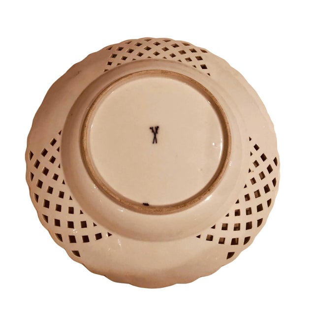 1900 - 1909 1900s Meissen Porcelain Plate For Sale - Image 5 of 6