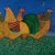 Vintage Painting of Roosters by Sara Barnes For Sale In West Palm - Image 6 of 14