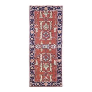 Turkish Sumak Flat Weave Wool Rug 4'0" X 10'2'' For Sale