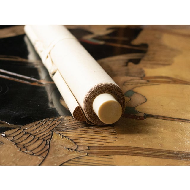 Showa Era Japanese Sansui Scroll Painting by Keigen For Sale - Image 13 of 17