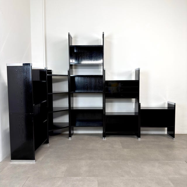 Nippon Modular Bookcase by Harucki Miyagima for La Linea, Italy, 1970s For Sale - Image 3 of 18