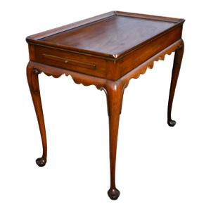 Vintage Kittinger Queen Anne Style Mahogany Table W/Pull-Outs