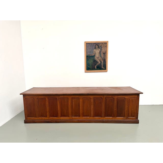 Vintage Oak Trade Counter, 1920s For Sale - Image 3 of 18