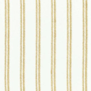 Schumacher Paloma Embroidery Fabric in Gilt For Sale