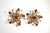 Mid-Century Modern Hollywood Regency Gilded Metal Wall Lamps, Italy, 1960s, Set of 2 For Sale - Image 3 of 17