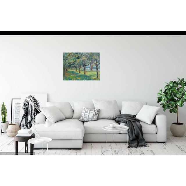 Trees by the River in France For Sale - Image 4 of 6