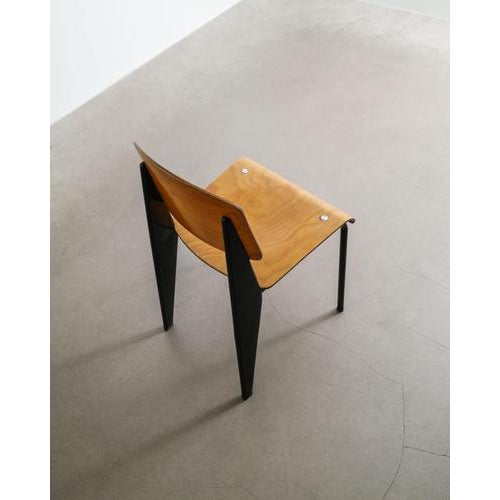 Mid-Century Modren French Standard Metropole 305 Dining Chair by Jean Prouvé, 1950s For Sale - Image 6 of 9