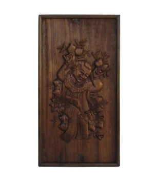 Chinese Hand Carved Relief Panel of Child