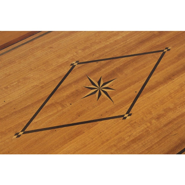 John Widdicomb Marquetry Inlaid Serving Bar Cart For Sale - Image 9 of 18