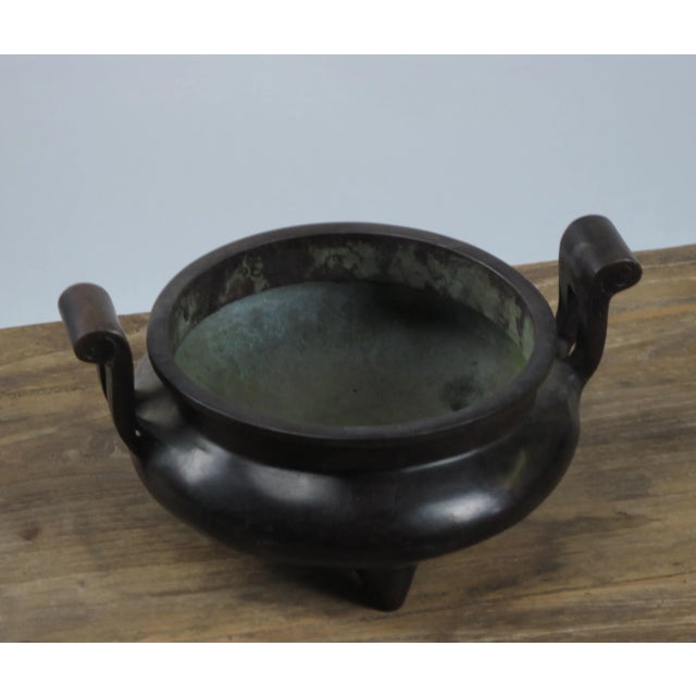 Chinese Incense Burner With Two Handles For Sale - Image 4 of 5
