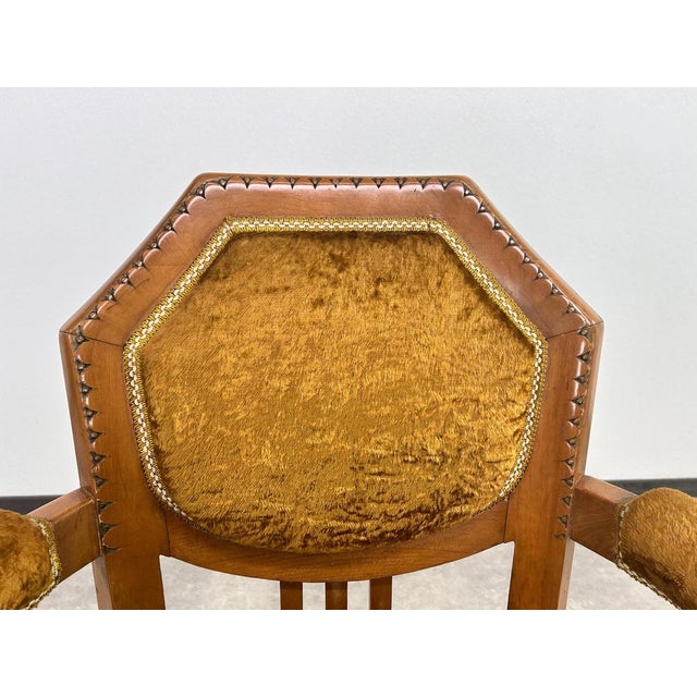Secession Seating Group from Gyula Radó and Sons, 1890s, Set of 3 For Sale - Image 9 of 18