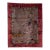 1920s Antique Art Deco Brown and Red Chinese Handmade Wool Rug For Sale