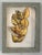 Mid-Century Modern Vintage Italian Patina Gold Leaf Tole Collages, Framed Pair, Mid Century For Sale - Image 3 of 7