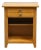 1990s Stanley Furniture Solid Maple Contemporary Modern 21" Open Cabinet Nightstand For Sale