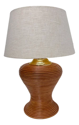 Bamboo Reed Table Lamp, 1970s