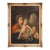 19th C. Italian Oil Painting of Holy Family With Saint John in Giltwood Frame For Sale
