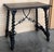 Mid 19th Century 19th Spanish Side Table with Cared Turned Legs and Iron Stretcher For Sale - Image 5 of 18