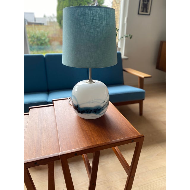 Glass Sakura Table Lamp by Michael Bang for Holmegaard, Denmark, 1980s For Sale - Image 12 of 13