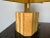 1970s Vintage Italian Organic Beige Cork and Brass Table Lamp For Sale - Image 5 of 12