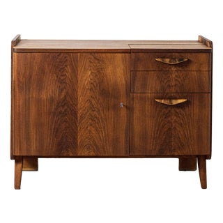 Restored Walnut Commode from Tatra Nabytok, 1950s For Sale
