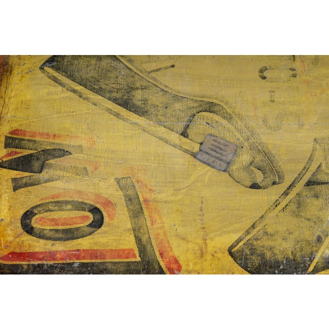 Antique Baur-Mullarky Shoes Painted Ithaca Sign For Sale In Chicago - Image 6 of 7