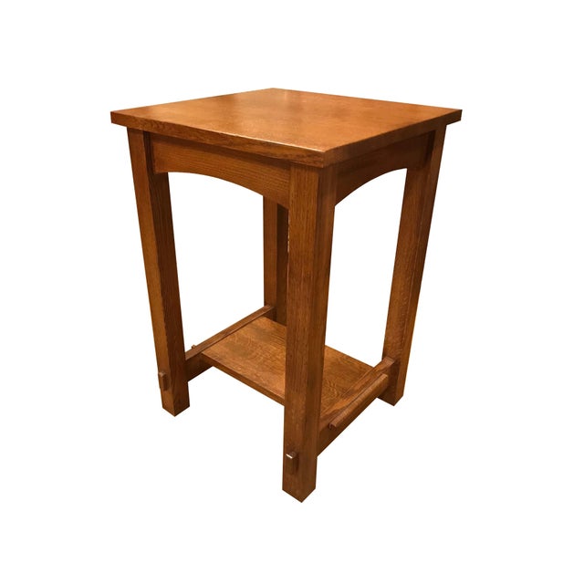 (Michael's Cherry) Mission Mortise and Tenon End Table For Sale - Image 9 of 9