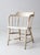Antique White Painted Windsor Captain's Chair With Spindle Back For Sale - Image 6 of 16