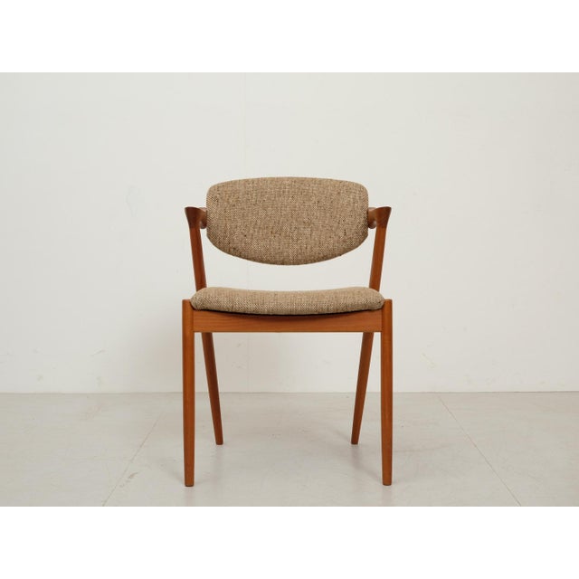 Wood Teak Chair Model 42 by Kai Kristiansen for Schou Andersen, 1960s For Sale - Image 7 of 18