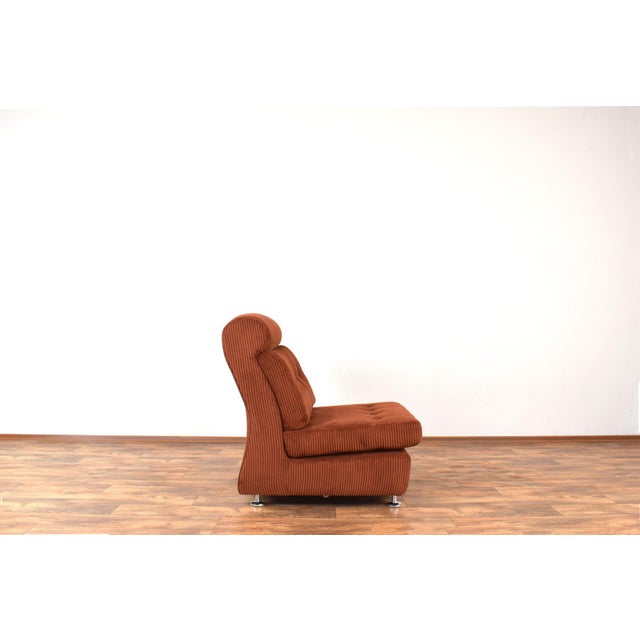 Brown Vintage Italian Lounge Chairs, 1970s, Set of 2 For Sale - Image 8 of 18