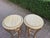 1970s Artisan Louis XVI Gold Beech Marble Tables-Pair For Sale - Image 6 of 18