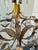 Gold Vintage Four Arm Gold Gilt Italian Chandelier For Sale - Image 8 of 9
