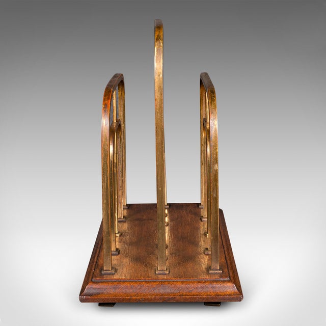 1910's Antique Chairside Newspaper Rack For Sale - Image 4 of 9